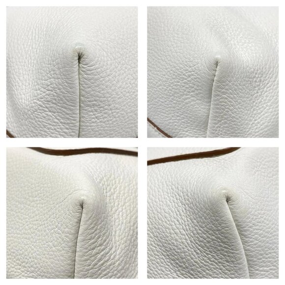 PRADA White Leather Handbag 849-081725 - Picture 8 of 14